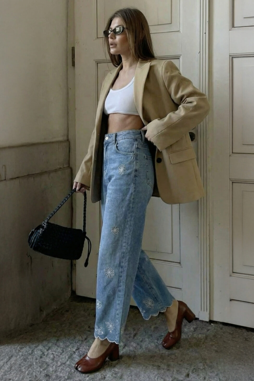 Dove Παντελόνι Τζιν με σχέδια μπλε - Image 2