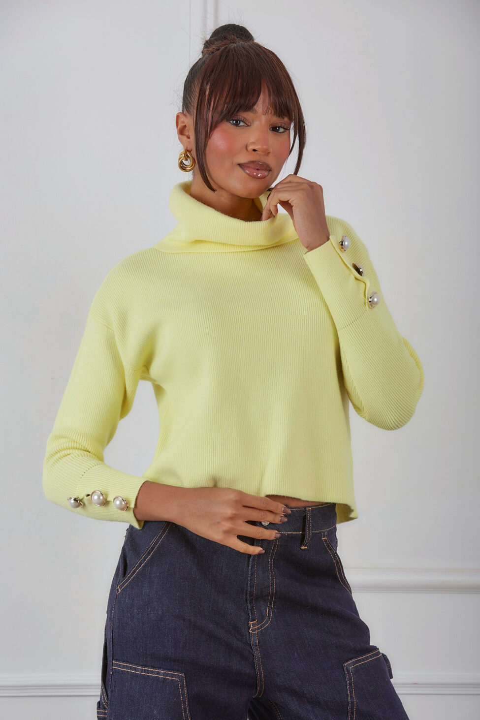 Ellyz μπλούζα ζιβάγκο κίτρινο - Image 2