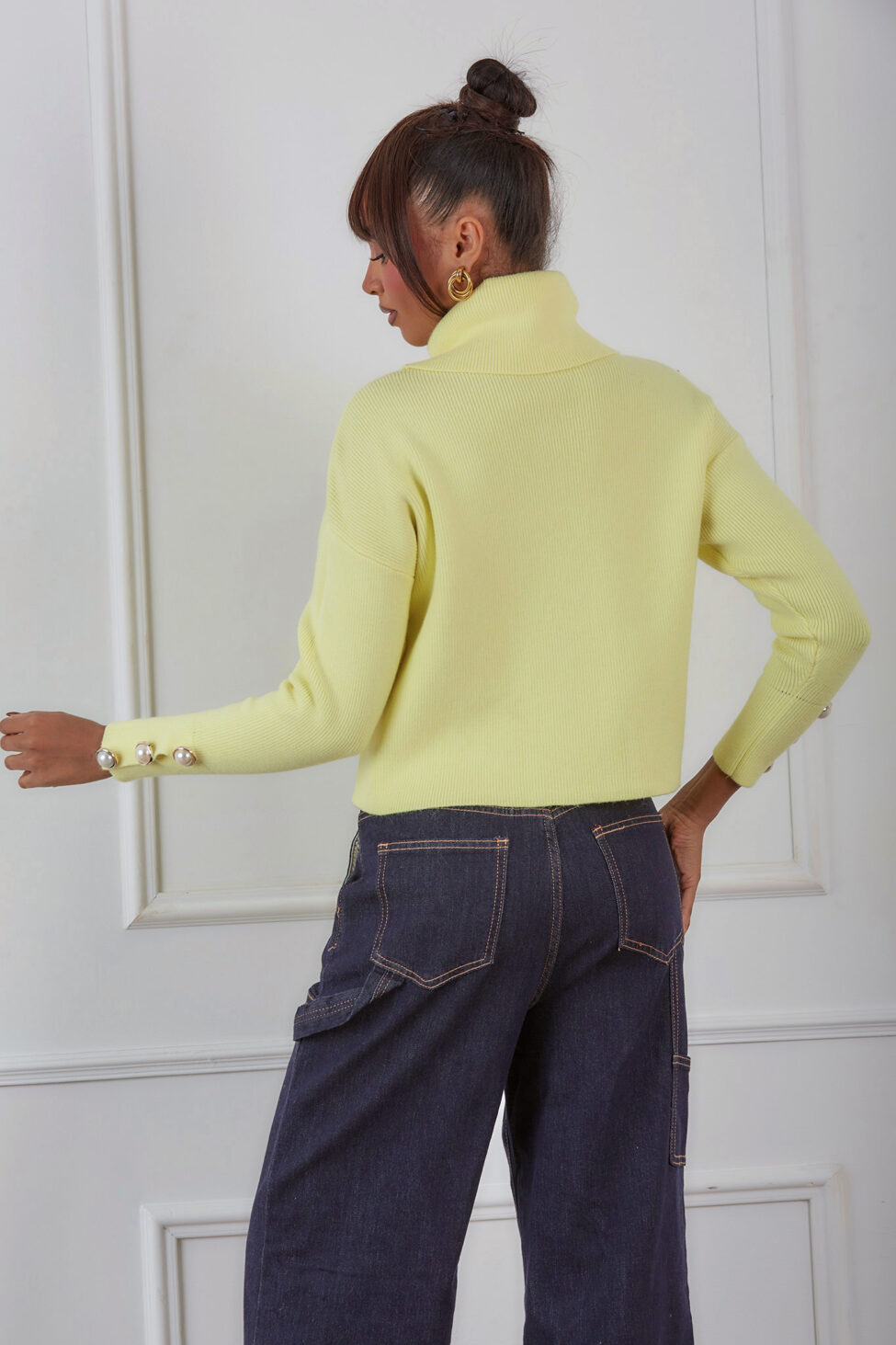 Ellyz μπλούζα ζιβάγκο κίτρινο - Image 3