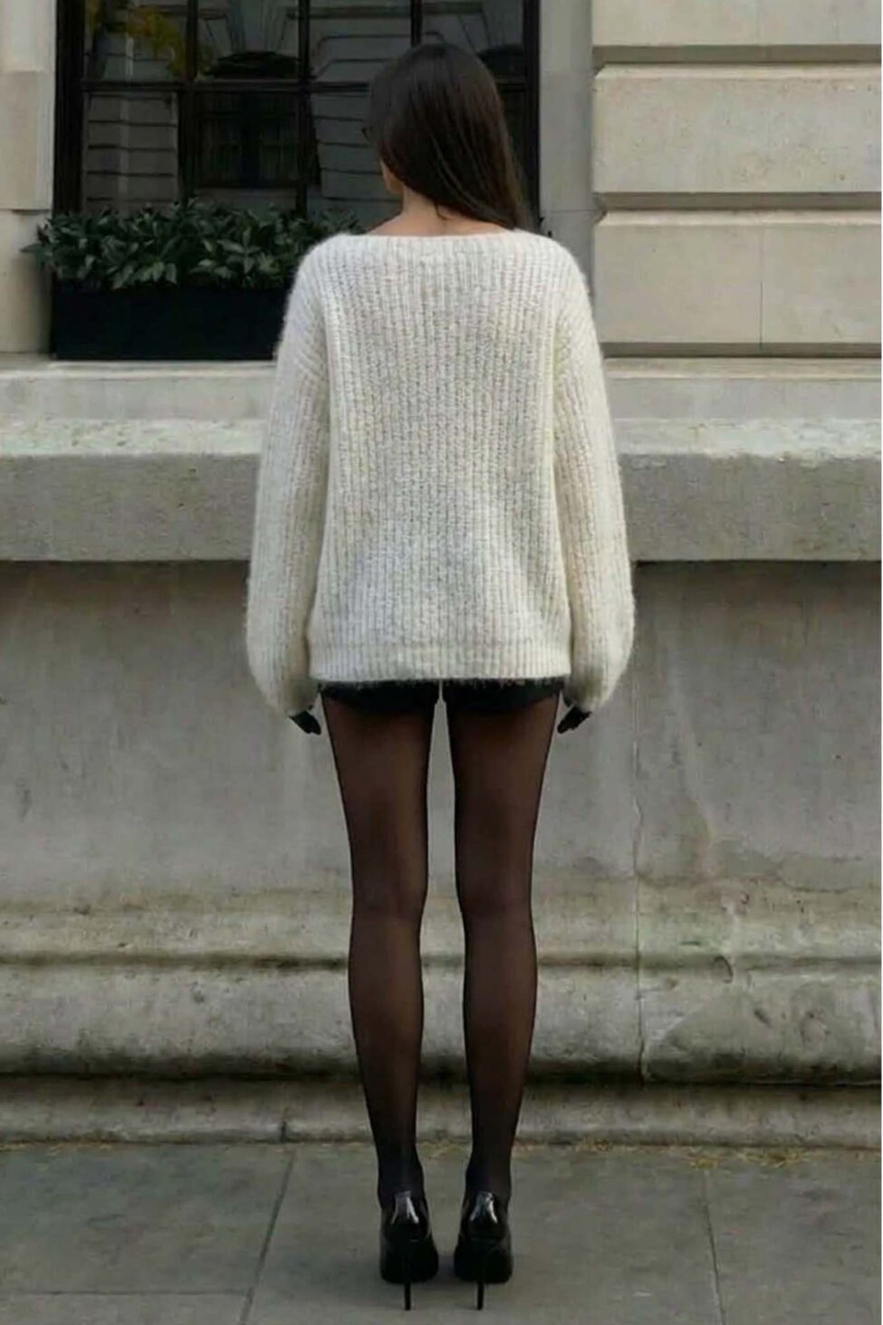 Glacier Πλεκτή μπλούζα λευκό - Image 2