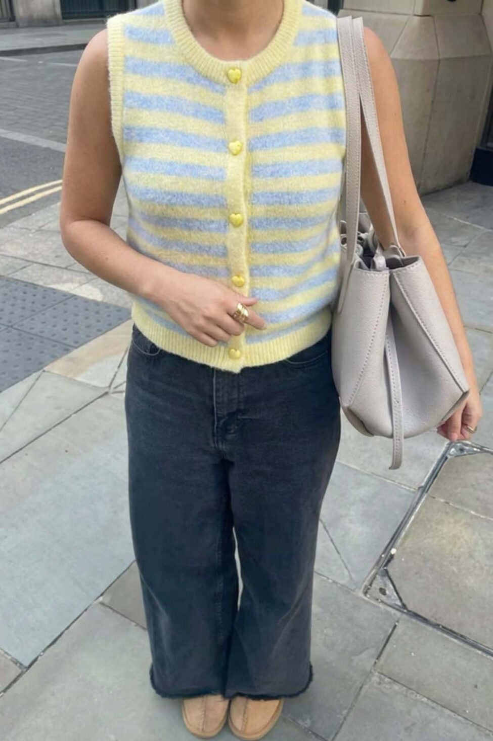 Gooseberry Πλεκτό Γιλέκο κίτρινο - Image 2