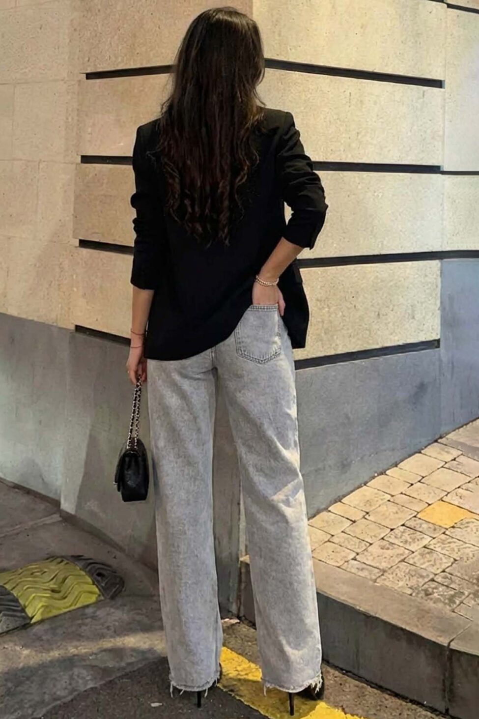 Guava τζιν παντελόνι με στρας γκρι - Image 2