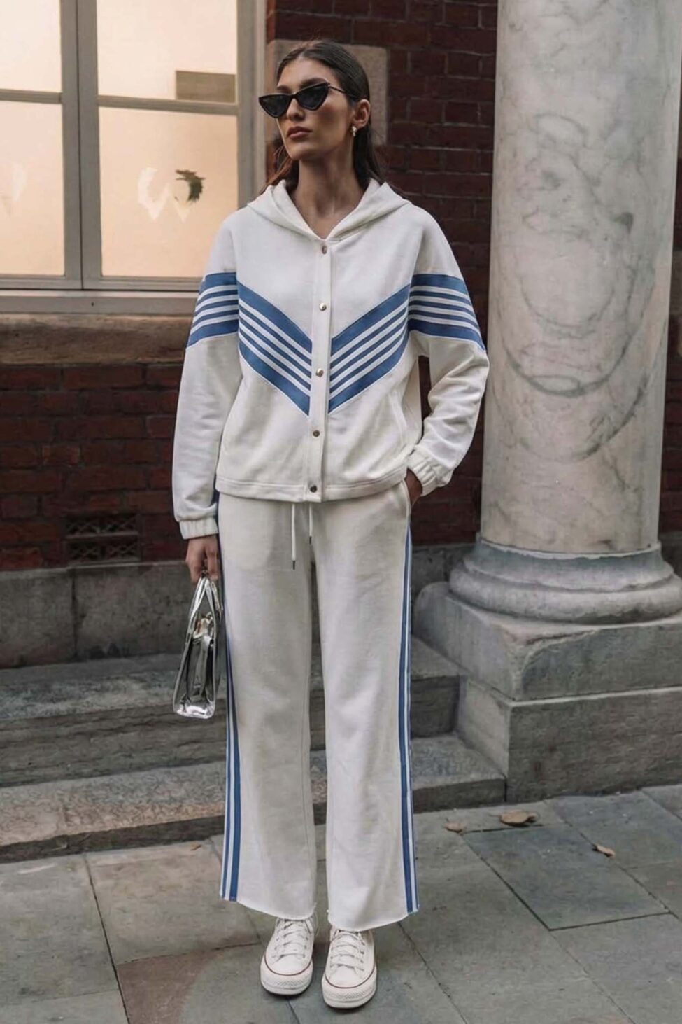 Harlem Σετ ζακέτα παντελόνι λευκό - Image 2