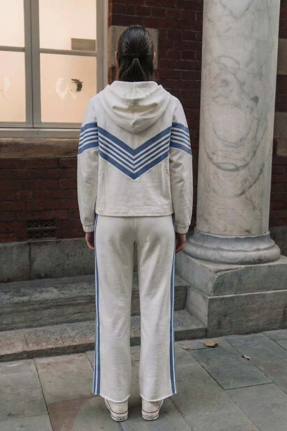 Harlem Σετ ζακέτα παντελόνι λευκό - Image 3