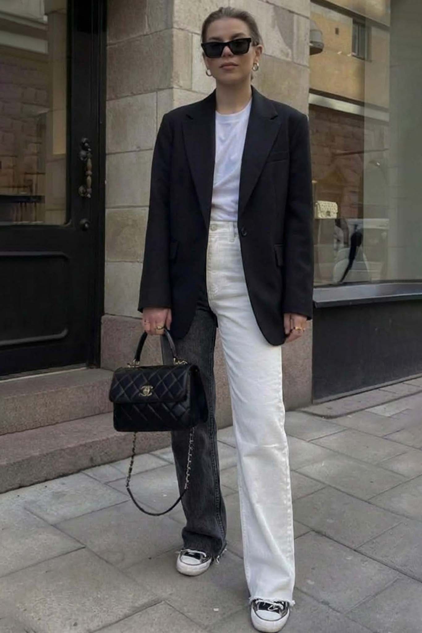 Helga τζιν παντελόνι λευκό Helga τζιν παντελόνι λευκό - Image 1