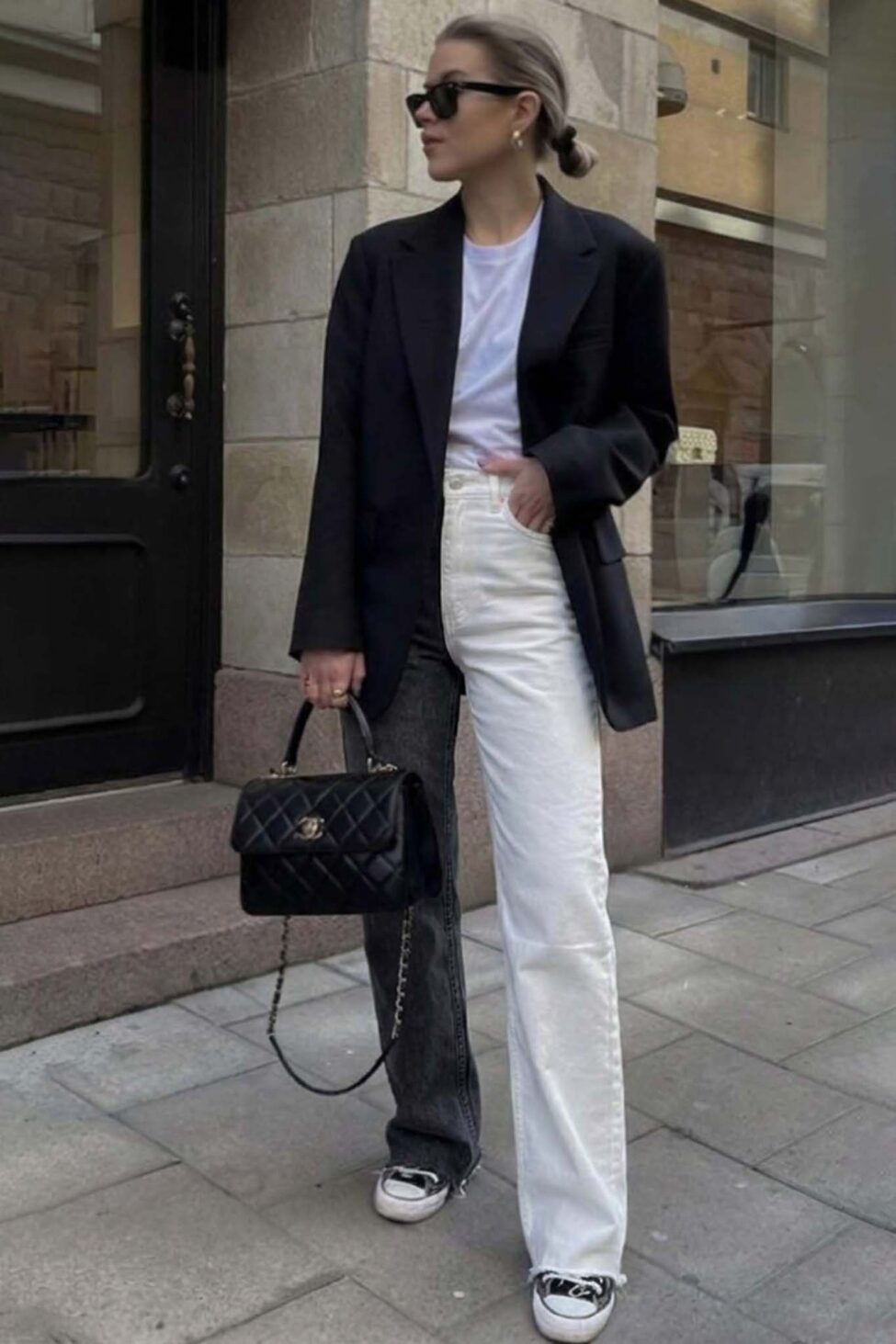 Helga τζιν παντελόνι λευκό - Image 3