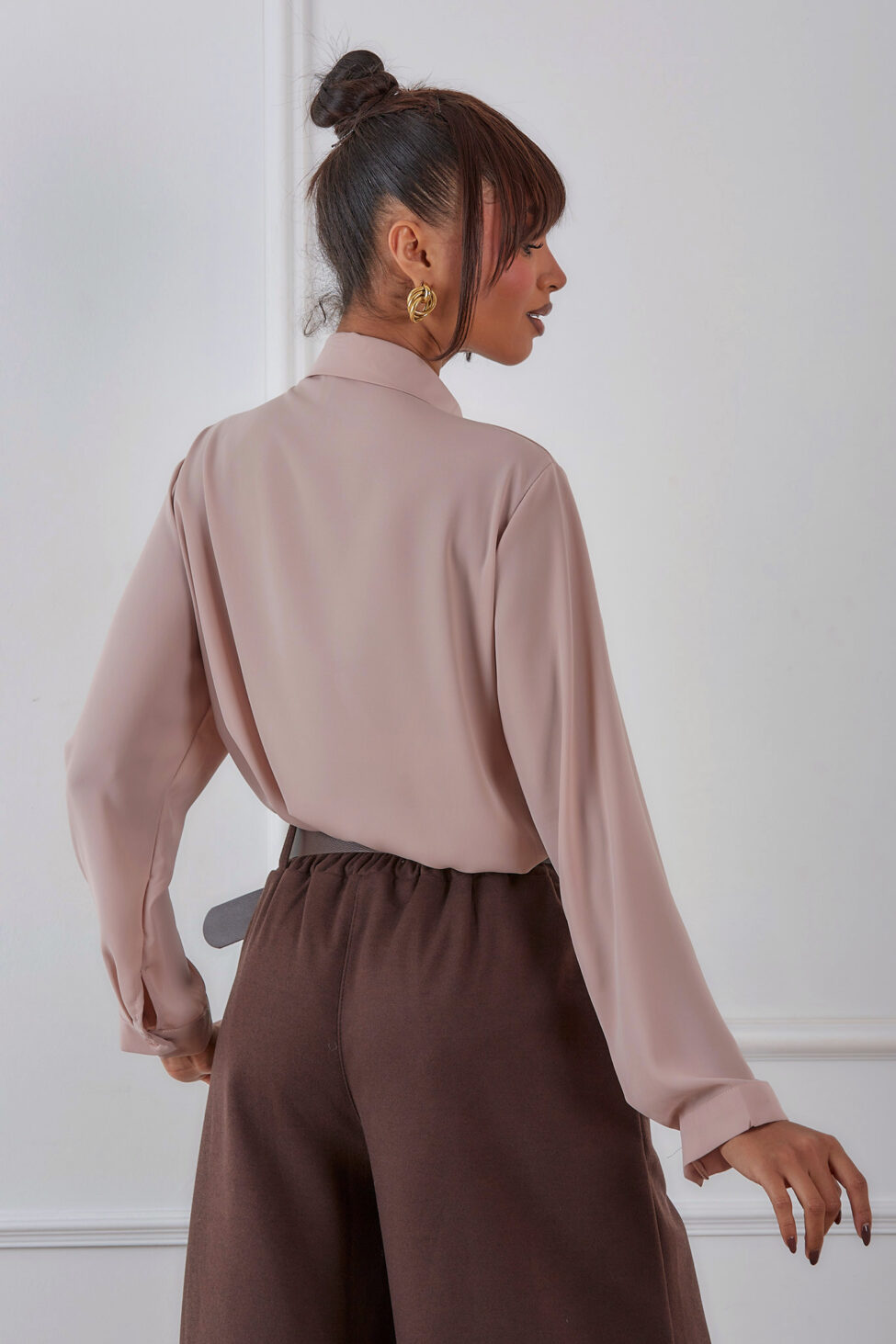 Juicy πουκάμισο ζορζέτα σομόν - Image 4