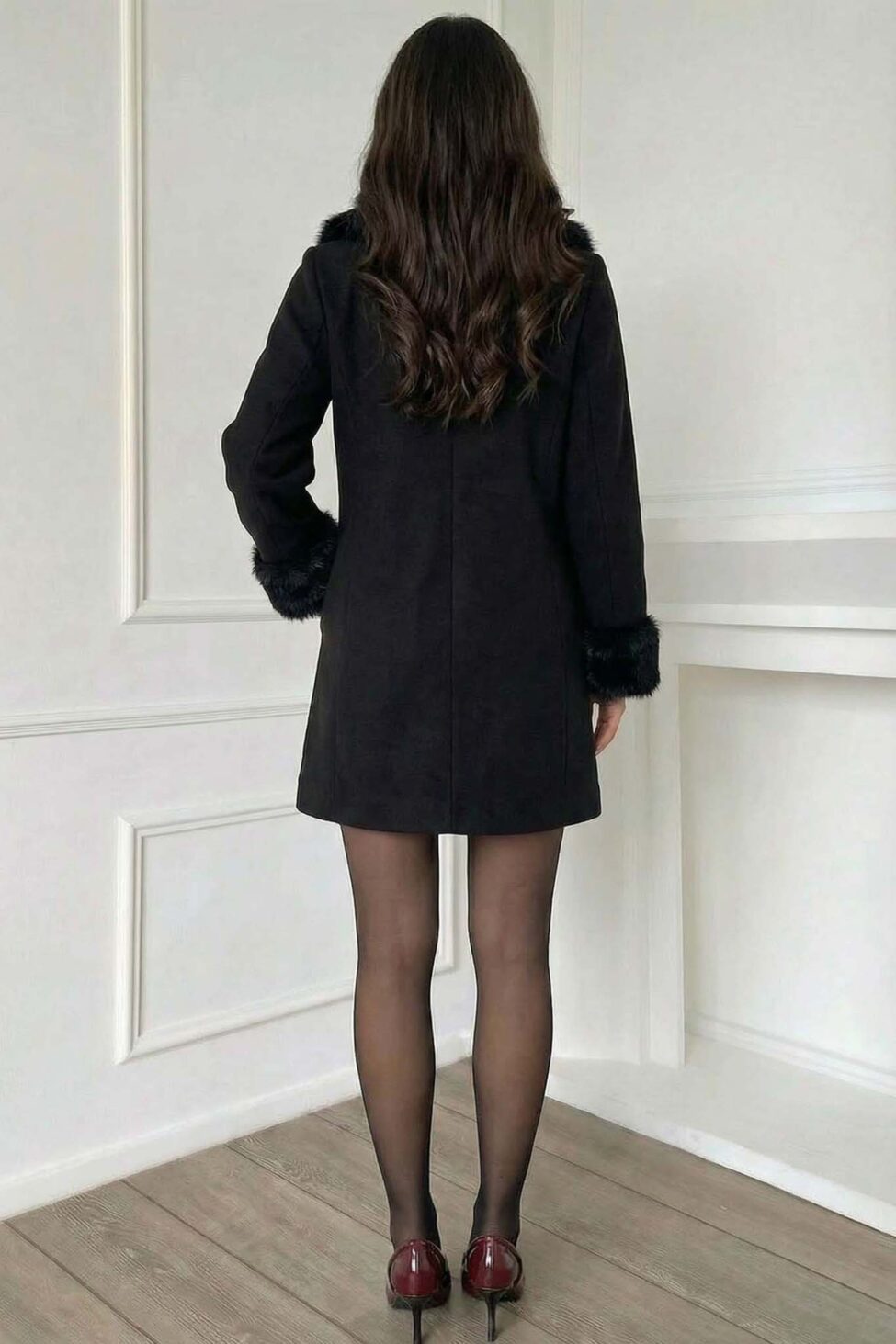 Kanelia Παλτό μαύρο - Image 2