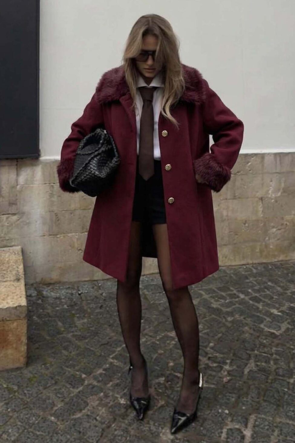 Kanelia Παλτό μπορντό - Image 2