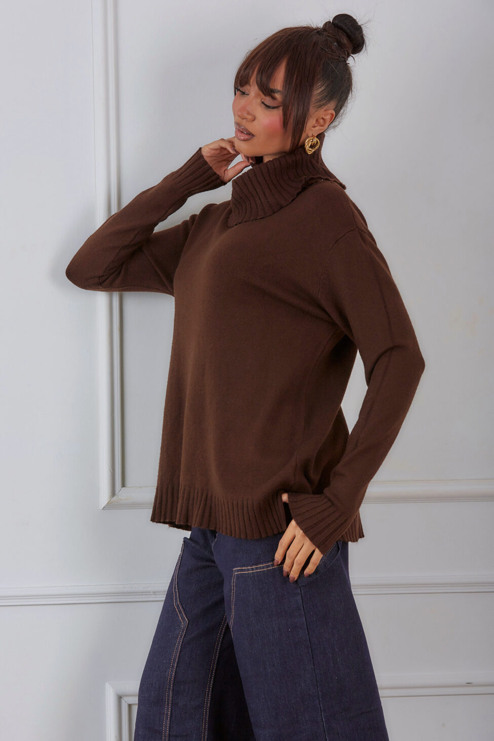 Kelpie Πουλόβερ καφέ - Image 3