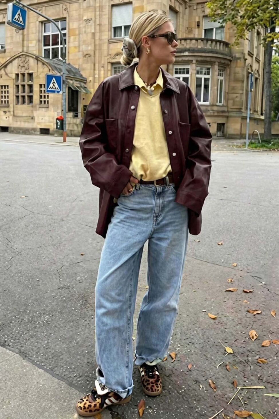 Kojima τζάκετ από οικολογικό δέρμα μπορντό - Image 2