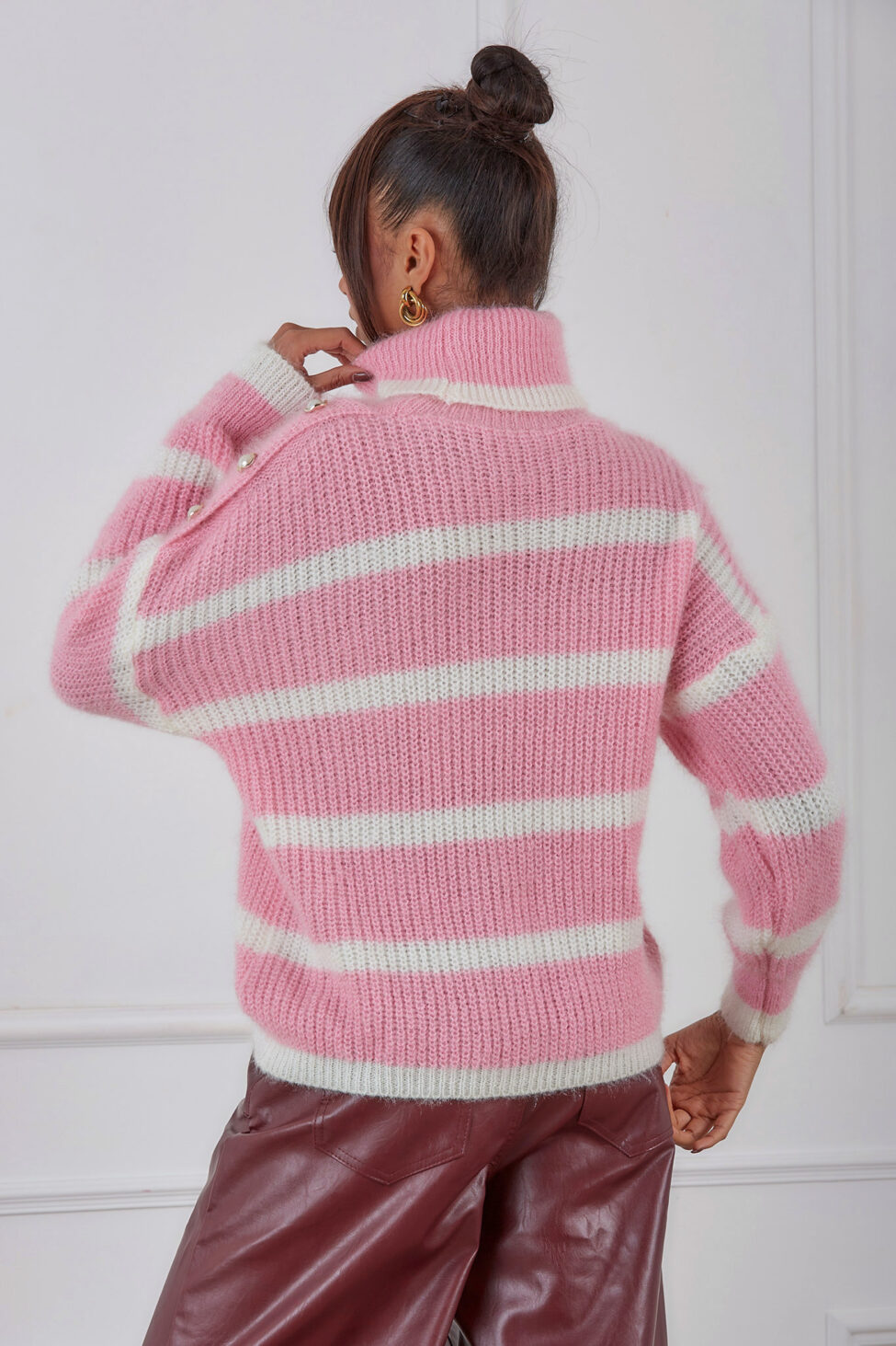 Lori πουλόβερ με ρίγες ροζ - Image 4