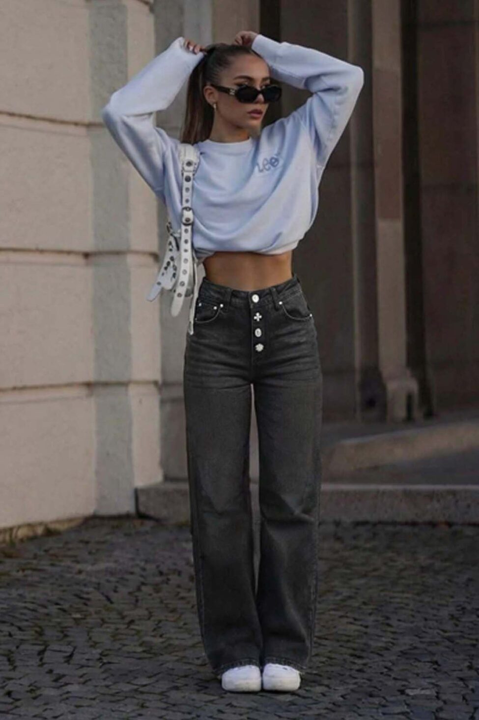 Luxeva Τζιν Παντελόνι γκρι - Image 2