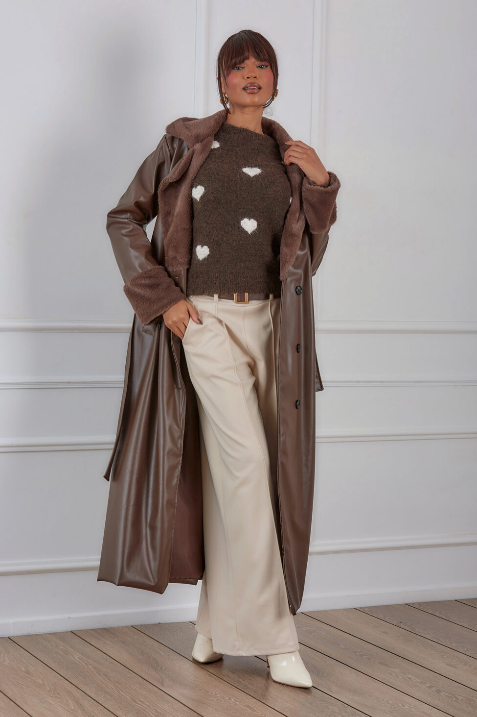 Maraya πουλόβερ καφέ - Image 3