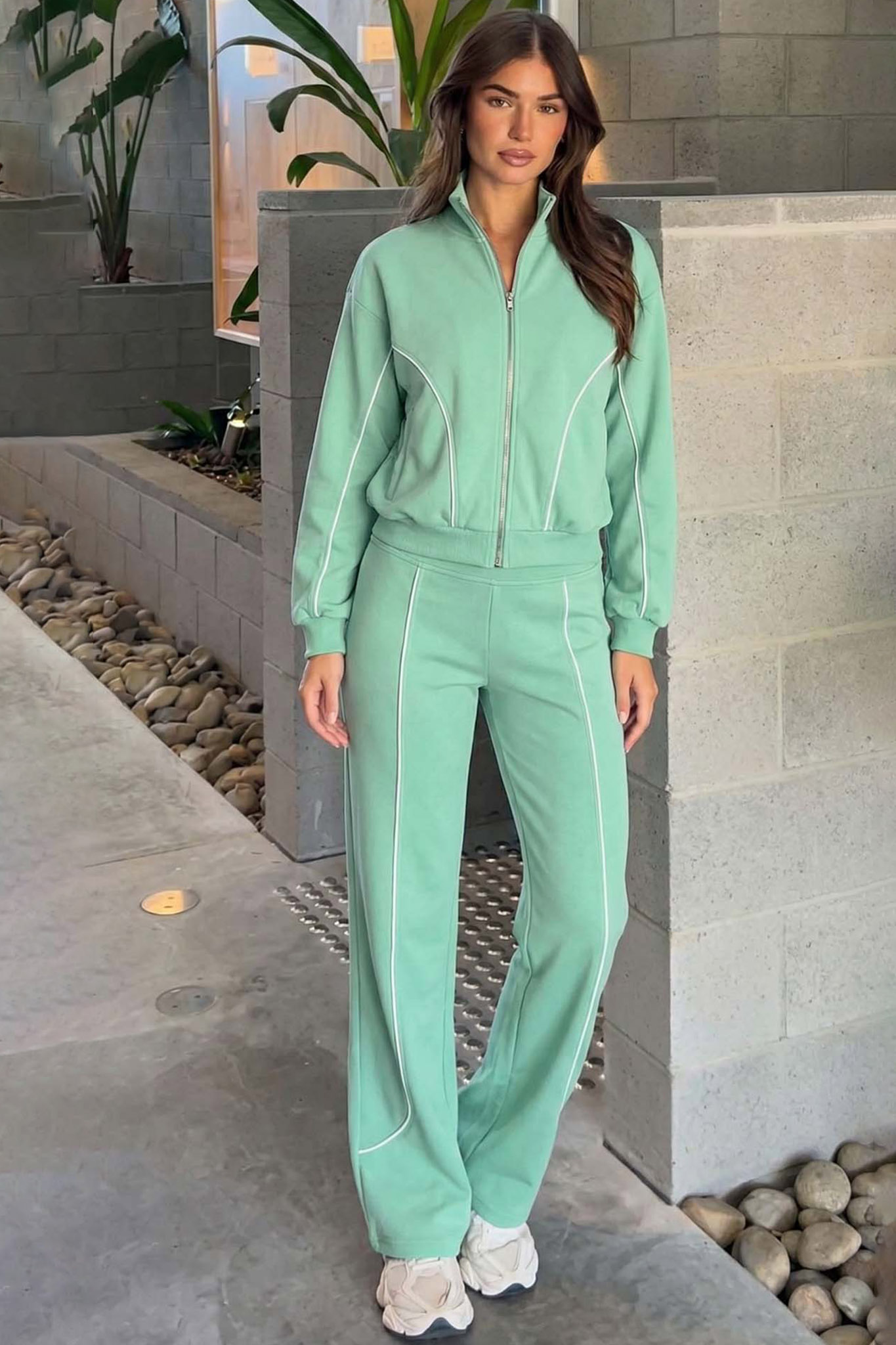 Maybell σετ ζακέτα παντελόνι βεραμάν Maybell σετ ζακέτα παντελόνι βεραμάν - Image 1