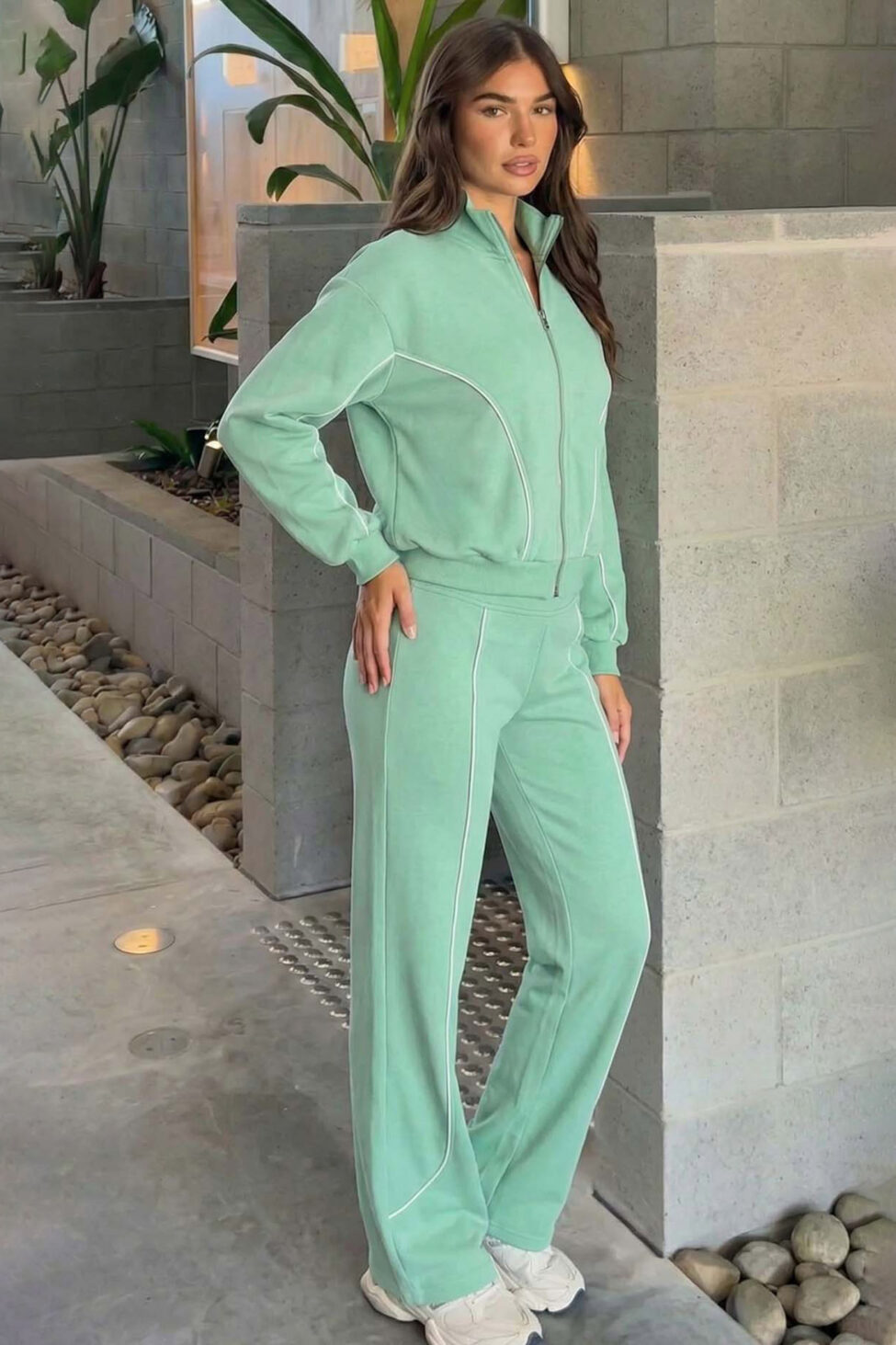 Maybell σετ ζακέτα παντελόνι βεραμάν - Image 2