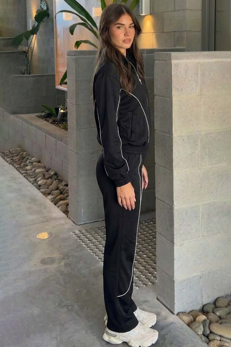 Maybell σετ ζακέτα παντελόνι μαύρο - Image 2