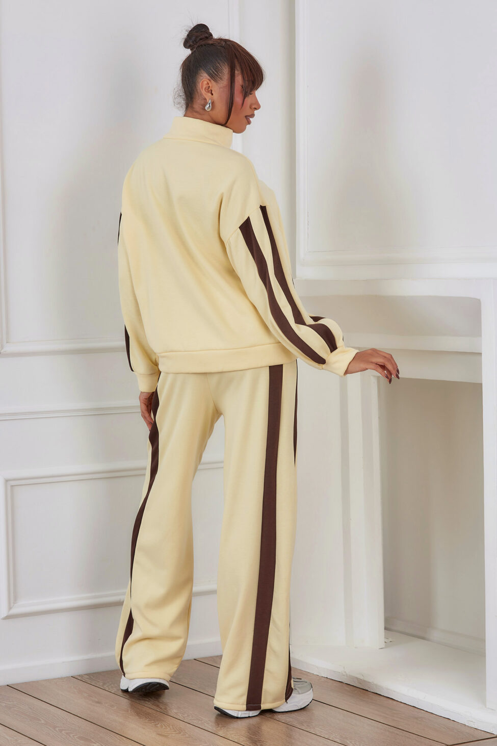 Omar Σετ Ζακέτα Παντελόνι κίτρινο - Image 5