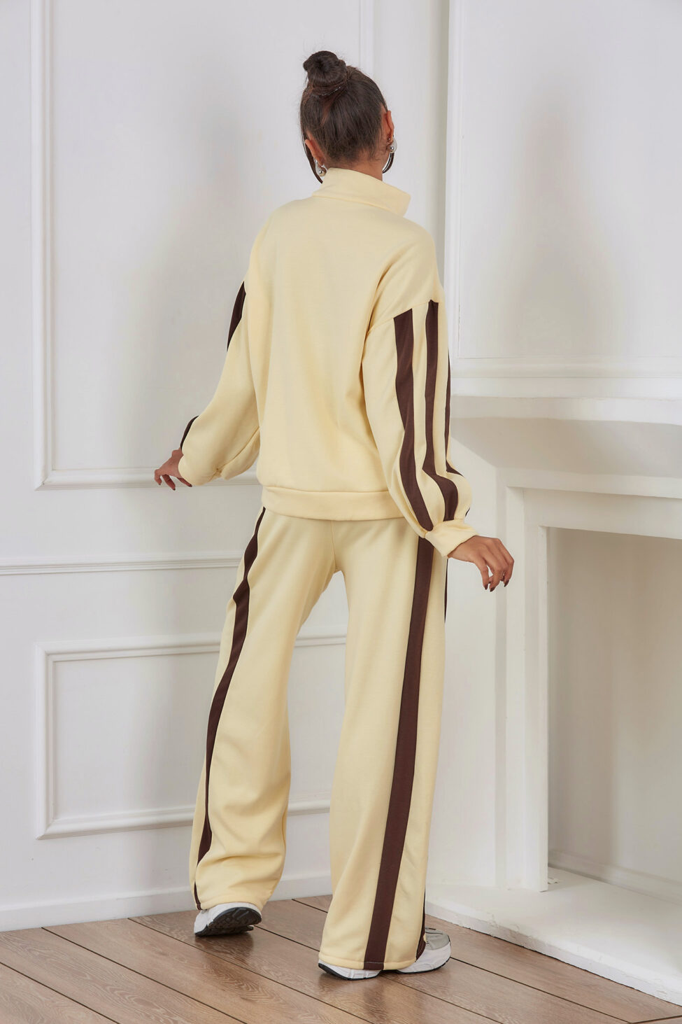 Omar Σετ Ζακέτα Παντελόνι κίτρινο - Image 6
