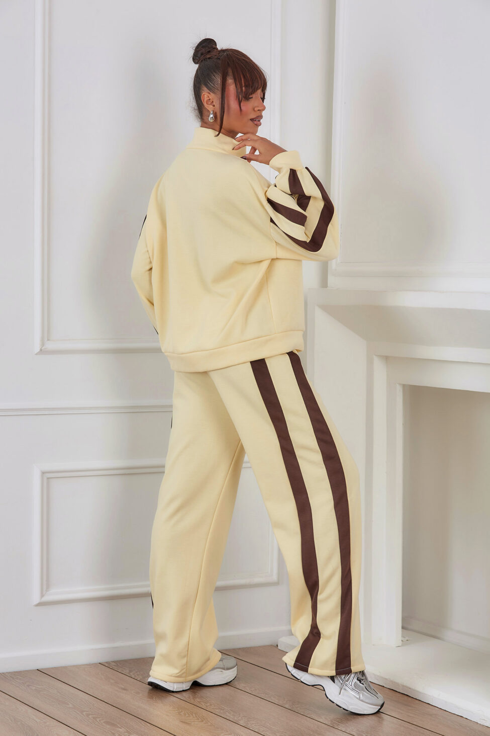 Omar Σετ Ζακέτα Παντελόνι κίτρινο - Image 7