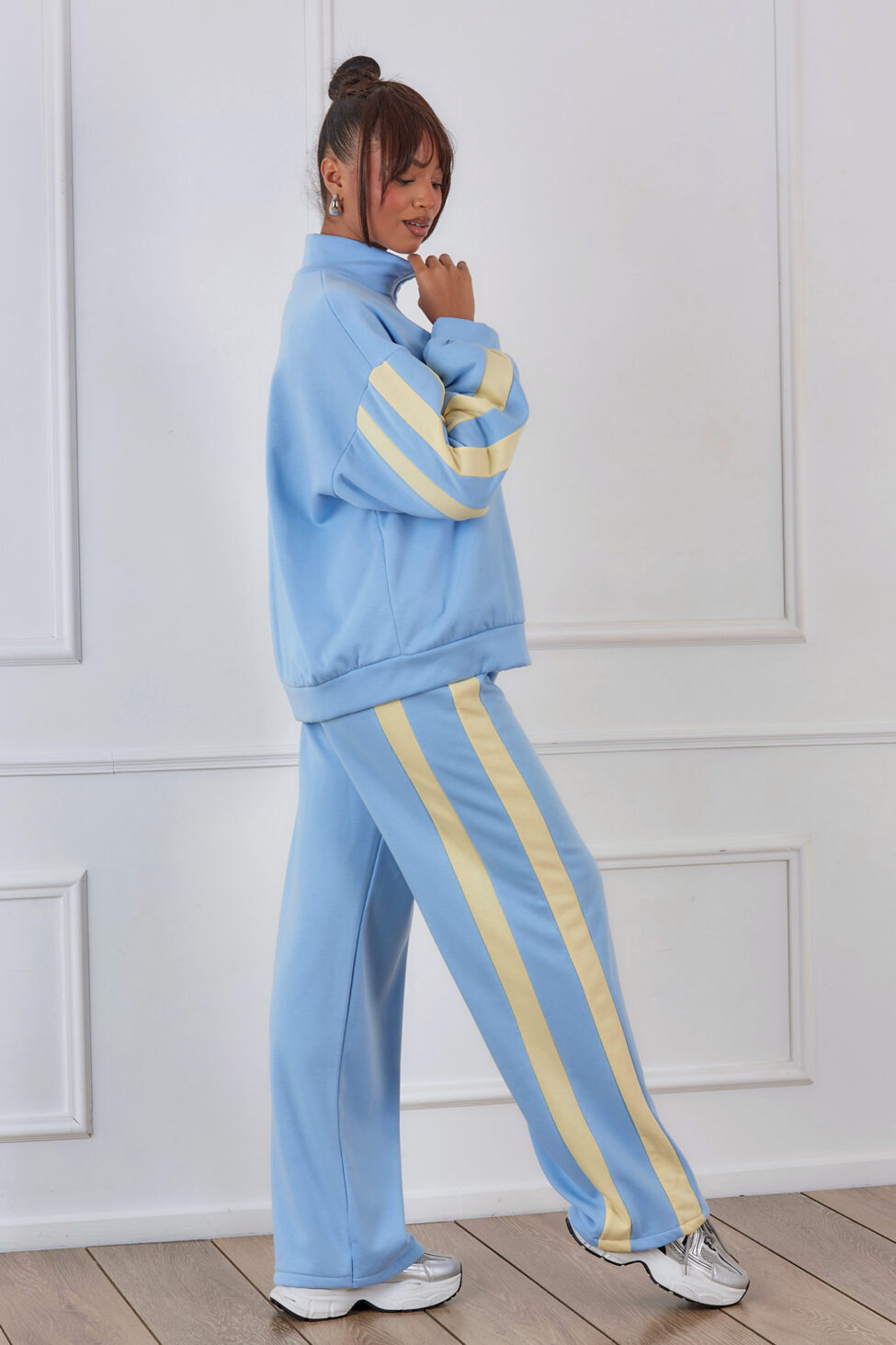 Omar Σετ Ζακέτα Παντελόνι σιελ - Image 4