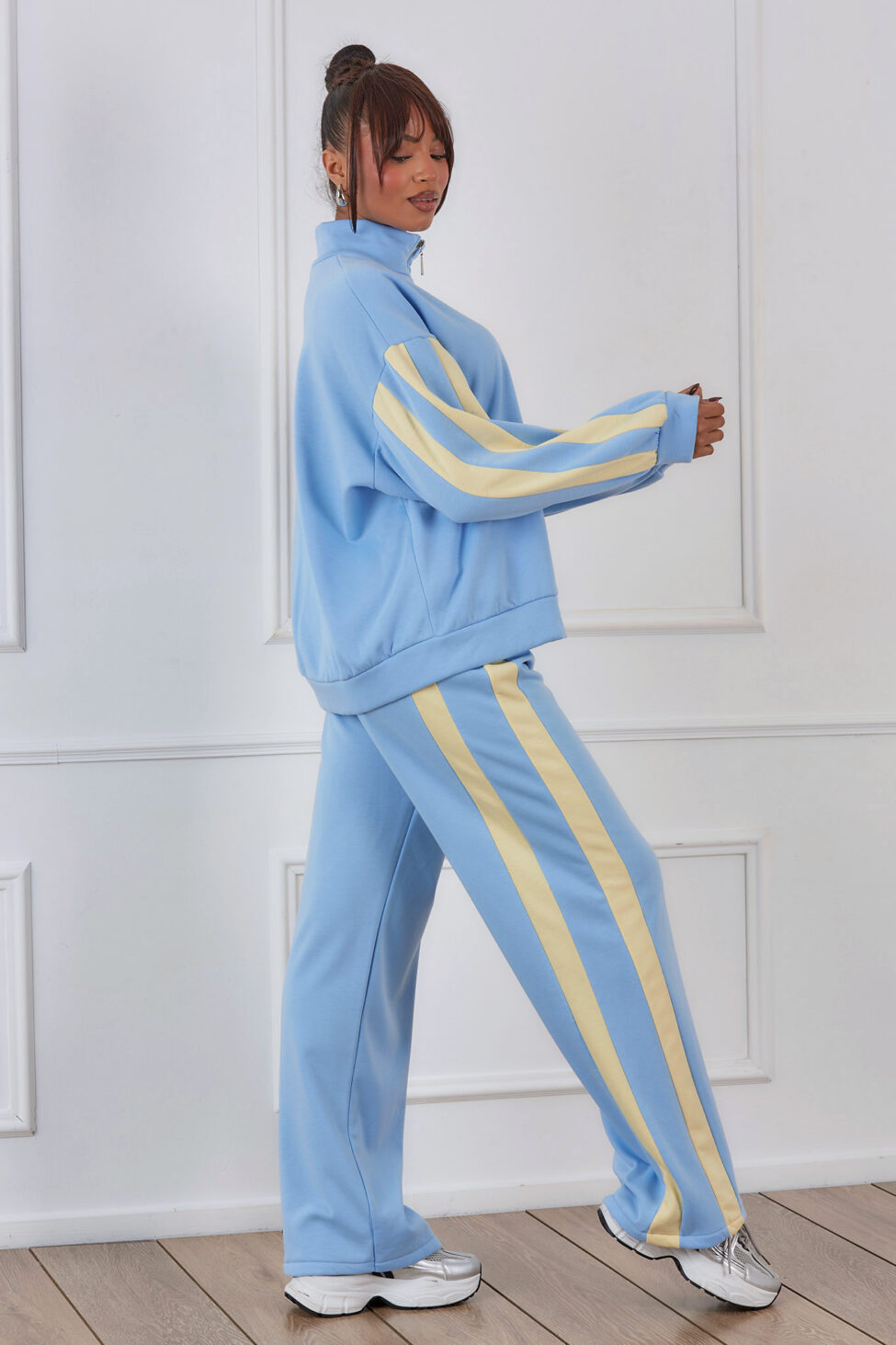 Omar Σετ Ζακέτα Παντελόνι σιελ - Image 5