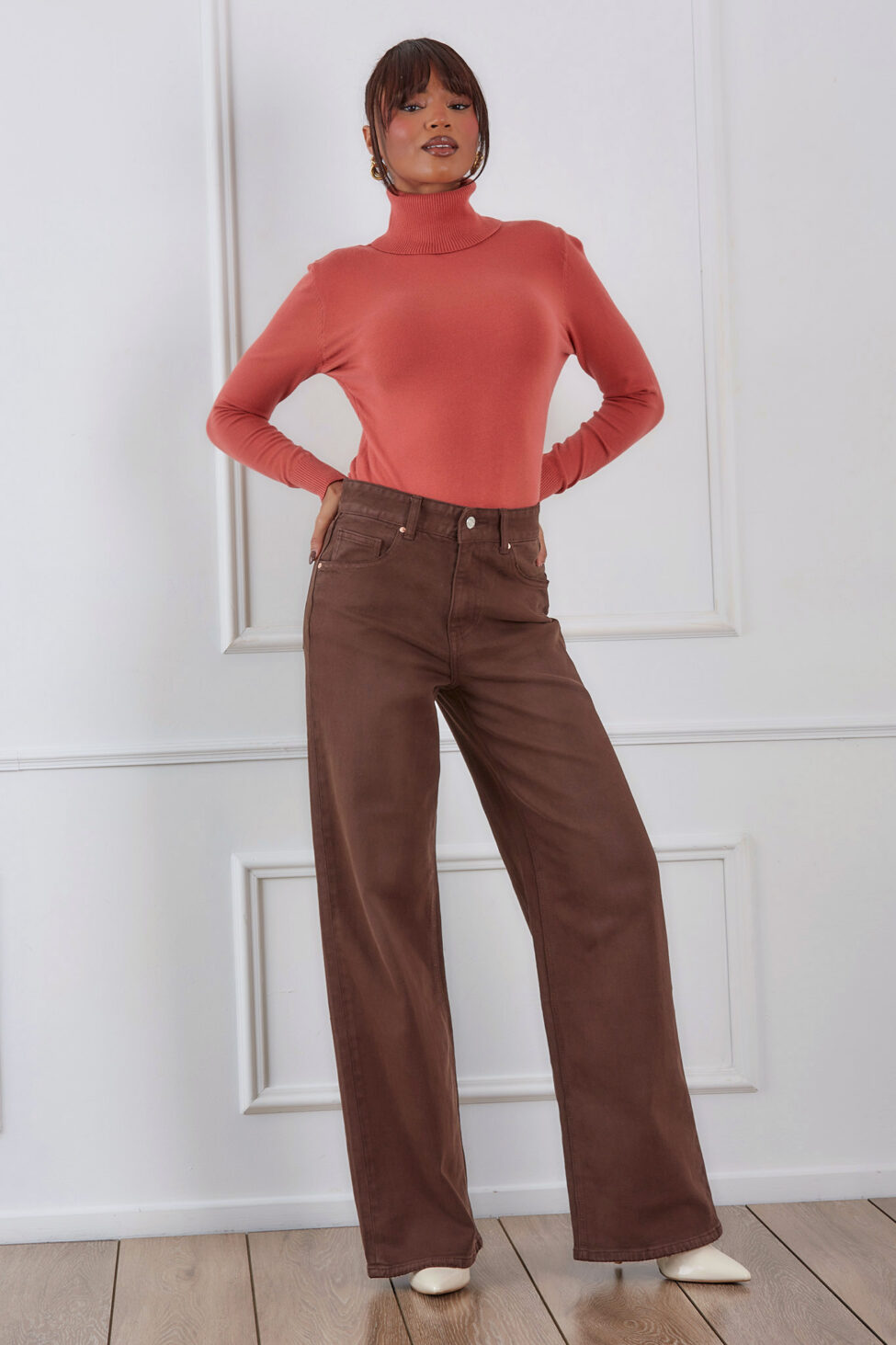 Optimus Τζιν Παντελόνι καφέ - Image 2