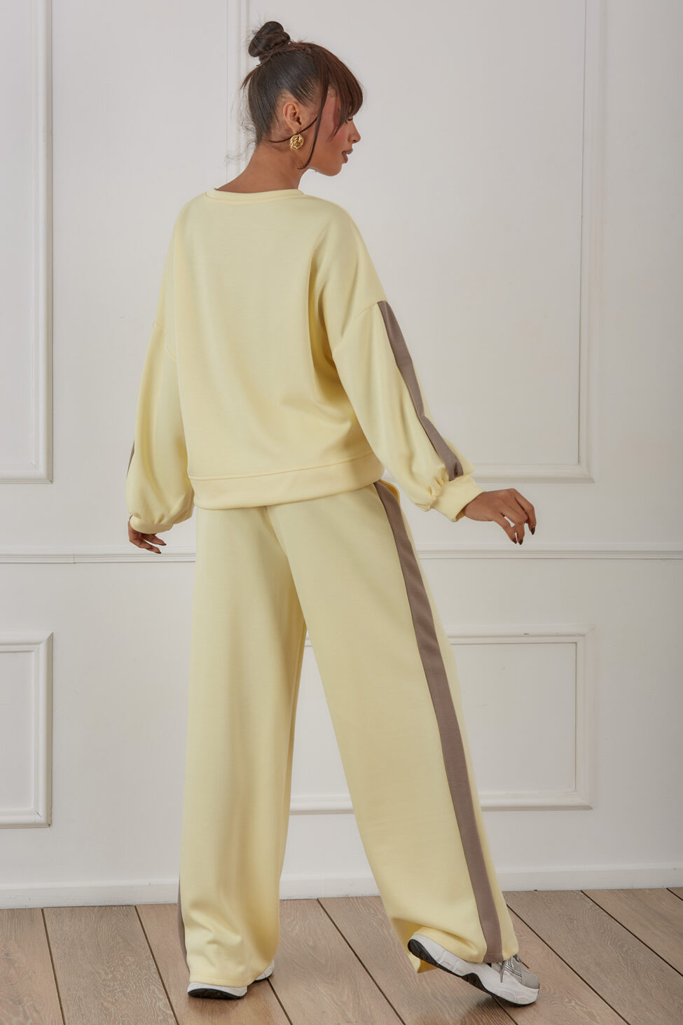 Picco σετ φούτερ παντελόνι κίτρινο - Image 3
