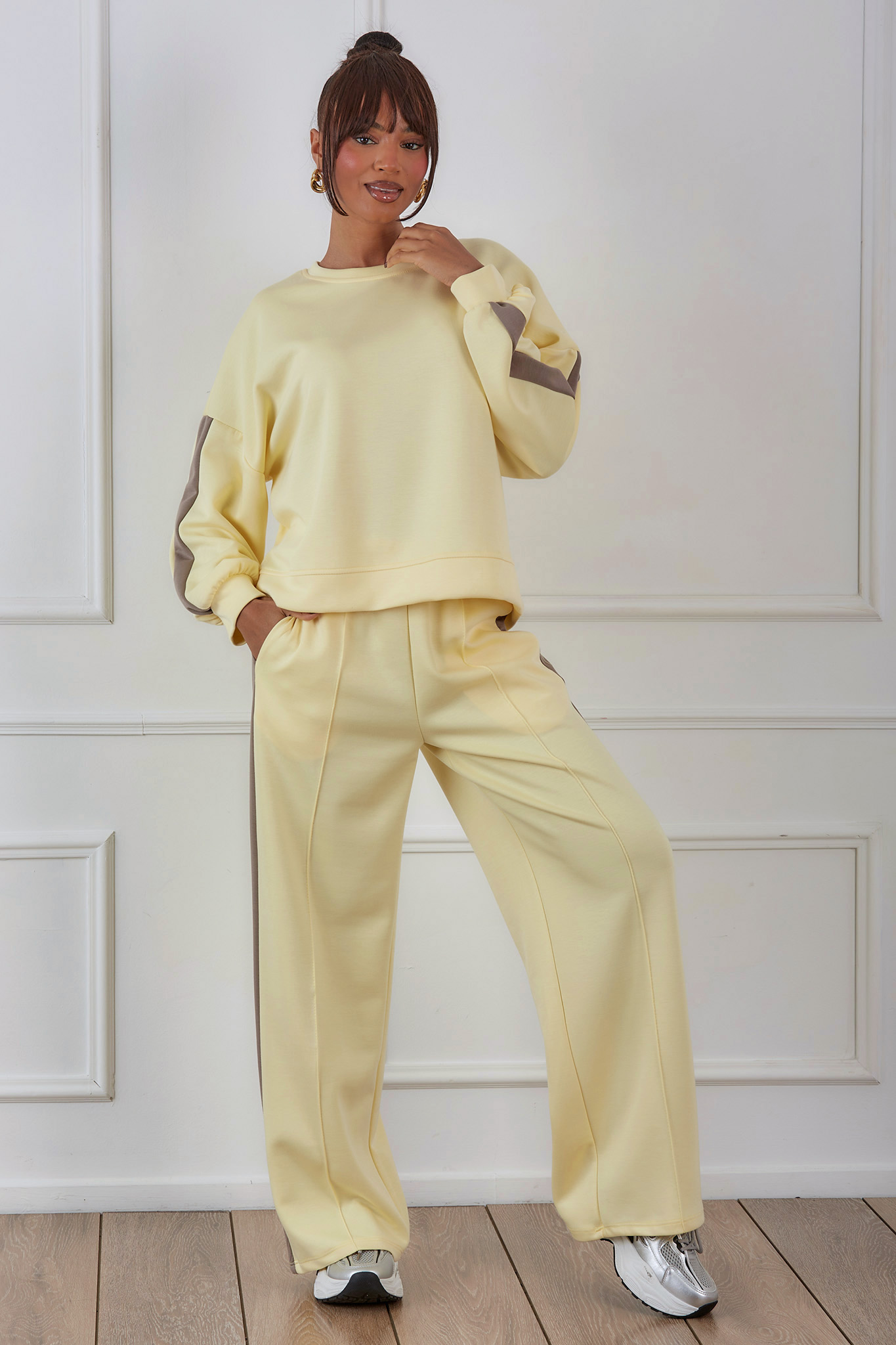 Picco σετ φούτερ παντελόνι κίτρινο Picco σετ φούτερ παντελόνι κίτρινο - Image 1