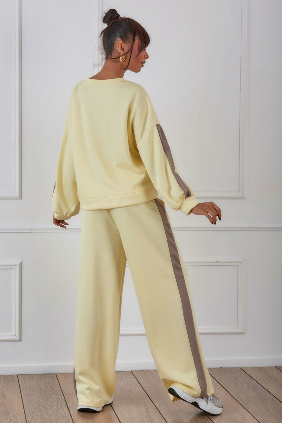 Picco σετ φούτερ παντελόνι κίτρινο - Image 4