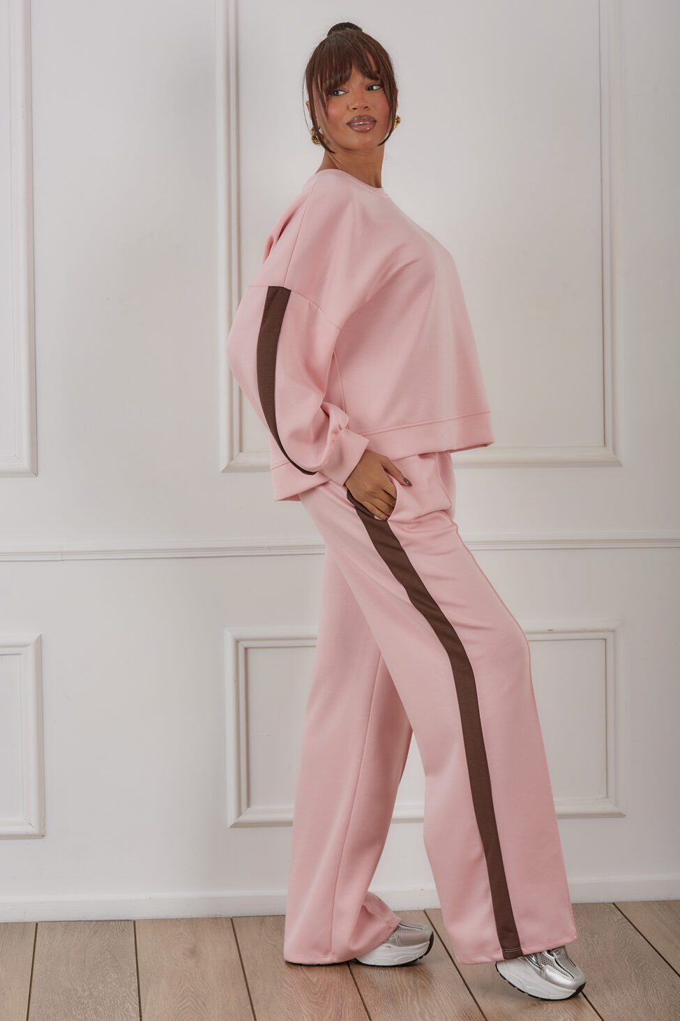 Picco σετ φούτερ παντελόνι ροζ - Image 2