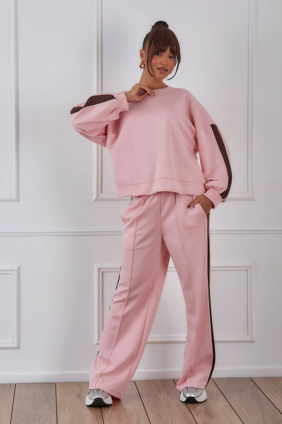 Picco σετ φούτερ παντελόνι ροζ - Image 2