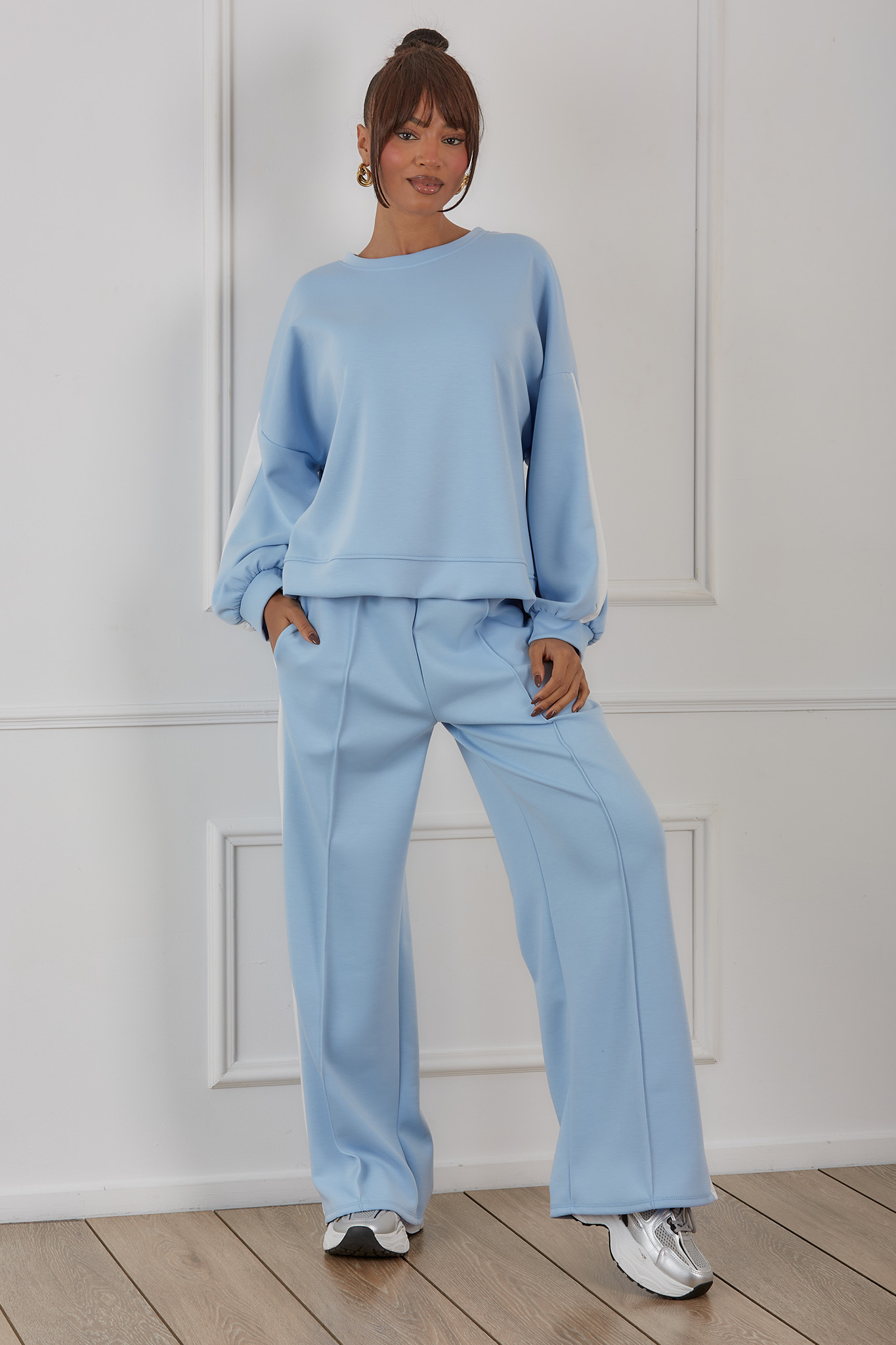 Picco σετ φούτερ παντελόνι σιελ Picco σετ φούτερ παντελόνι σιελ - Image 1