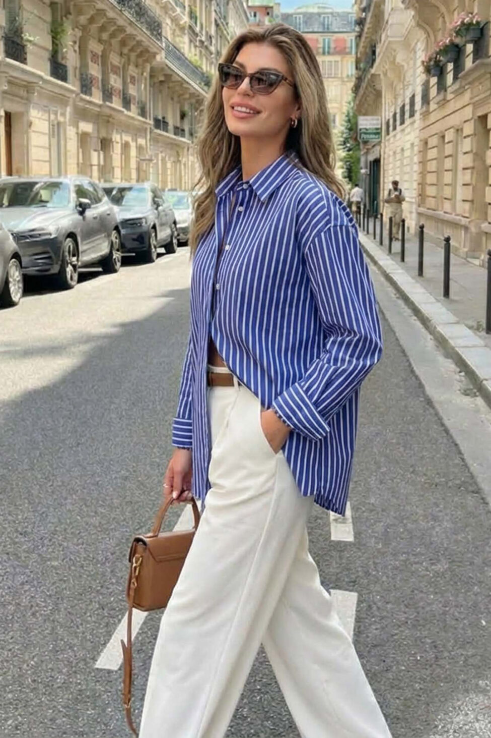 Pilot πουκάμισο με ρίγες μπλε - Image 2