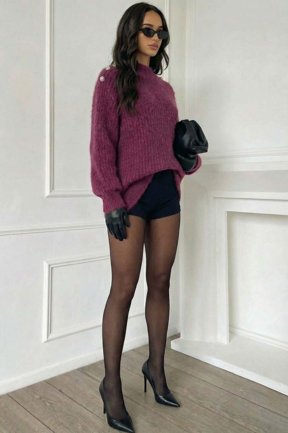 Polaris Πλεκτή Μπλούζα λιλά - Image 2