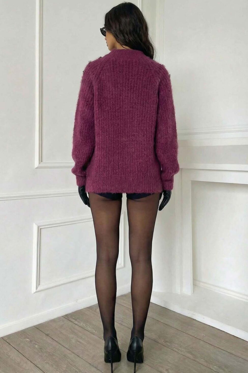 Polaris Πλεκτή Μπλούζα λιλά - Image 3