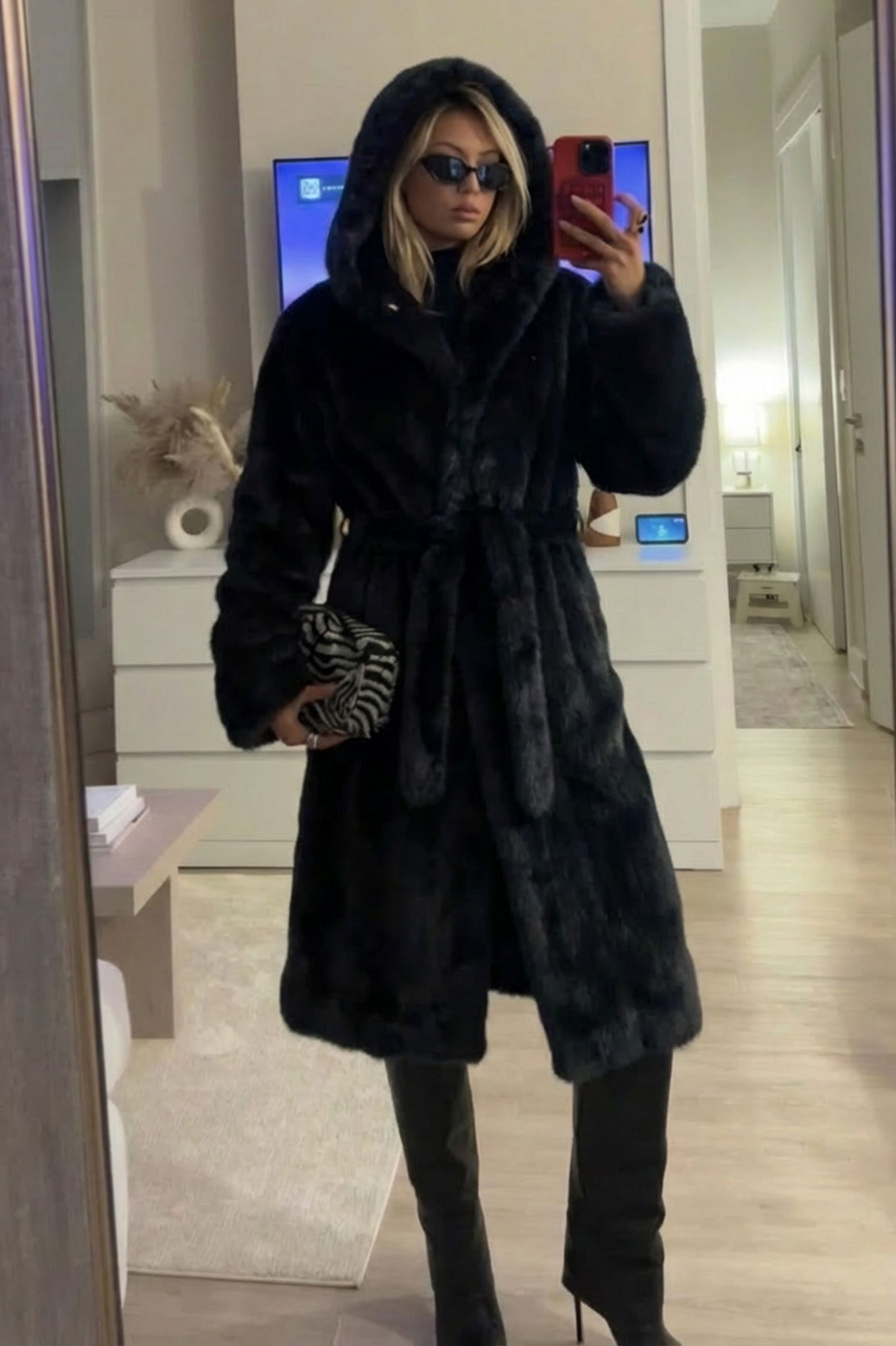 Polecat Οικολογική Γούνα μακριά μαύρο Polecat Οικολογική Γούνα μακριά μαύρο - Image 1