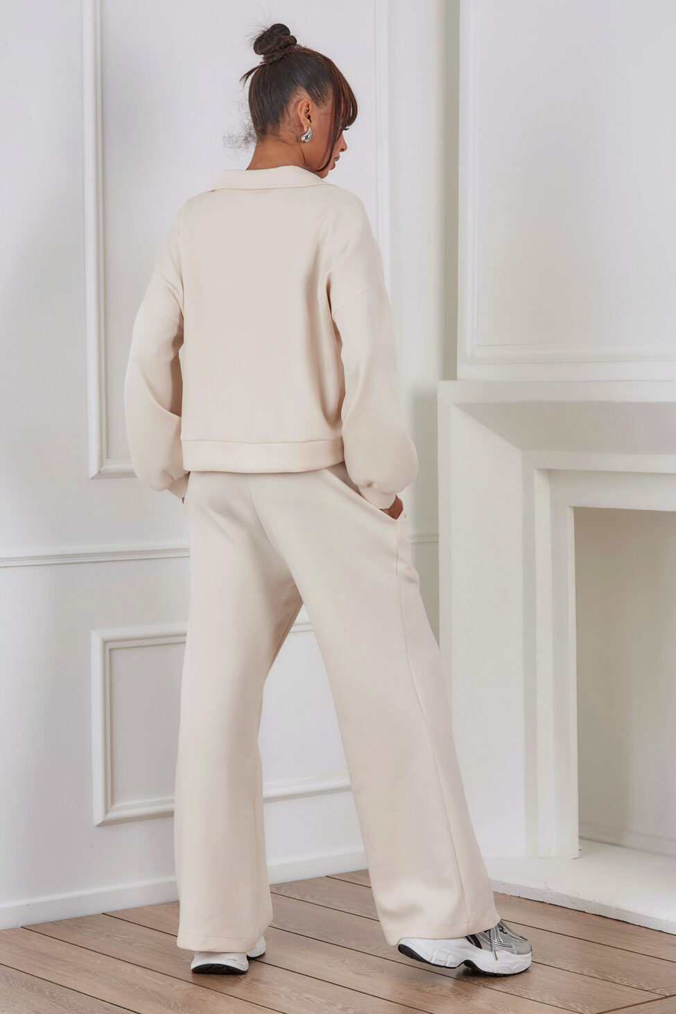 Ricky σετ μπλούζα παντελόνι εκρού - Image 4
