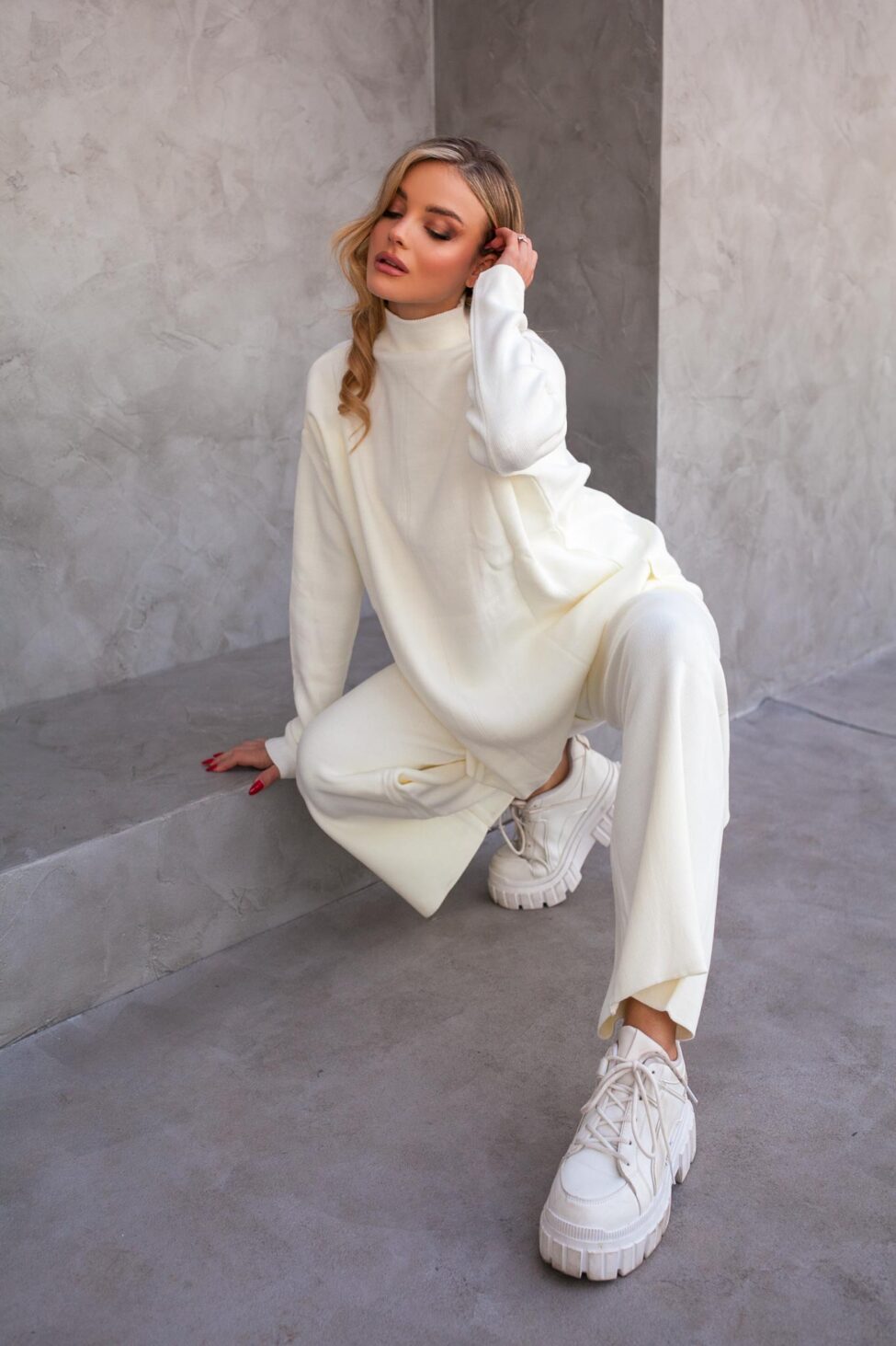 Rimo πλεκτό σετ λευκό - Image 3