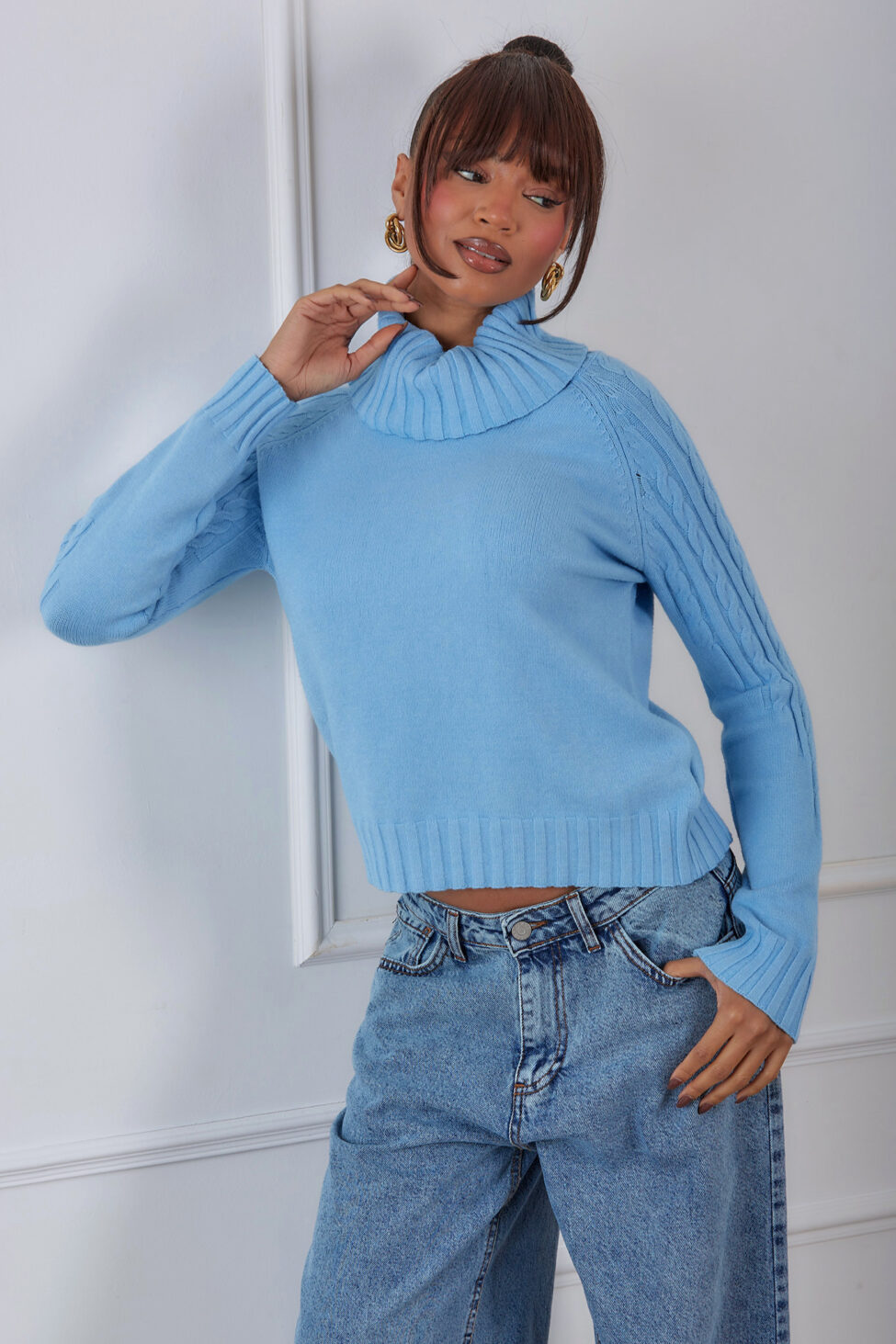 Souix Πουλόβερ γαλάζιο - Image 5