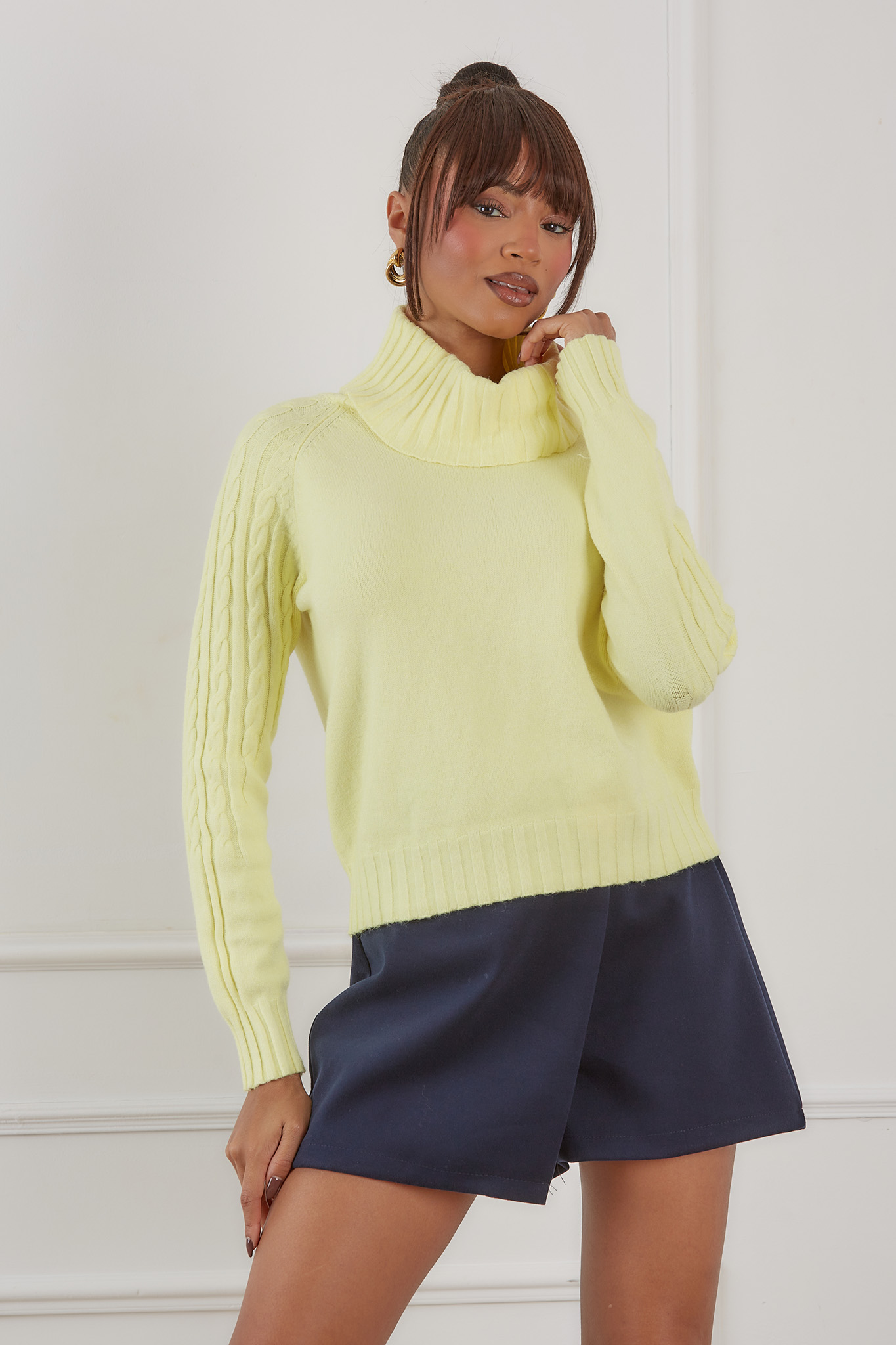 Souix Πουλόβερ κίτρινο Souix Πουλόβερ κίτρινο - Image 1