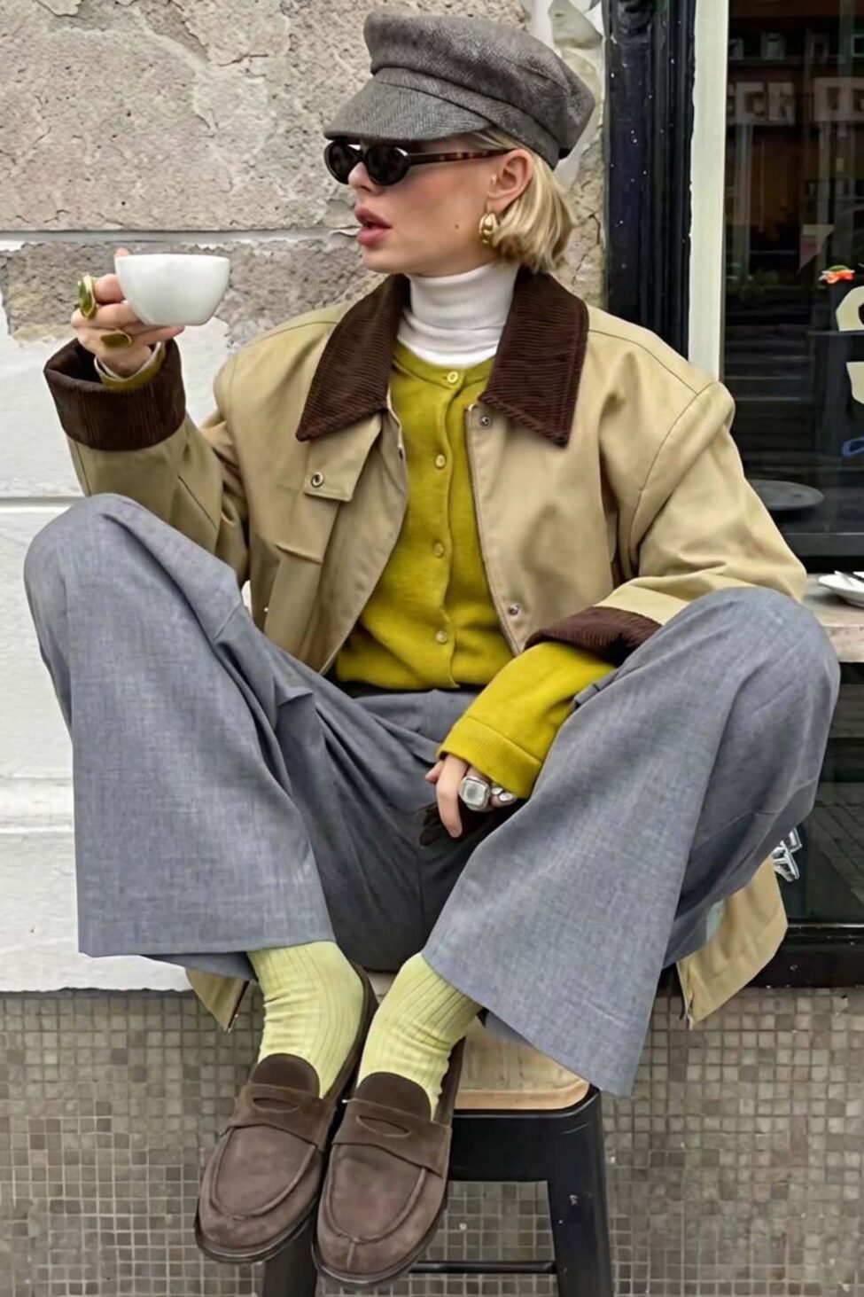 Street τζάκετ μπεζ - Image 2