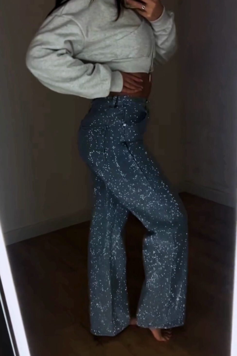 Venus τζιν παντελόνι με στρας μπλε - Image 2