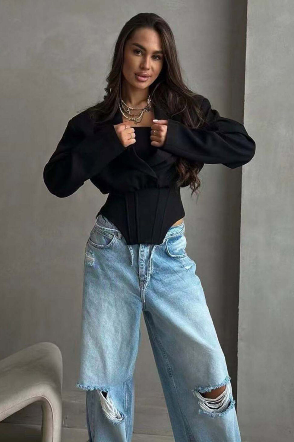 Akanthus τοπ μαύρο - Image 2