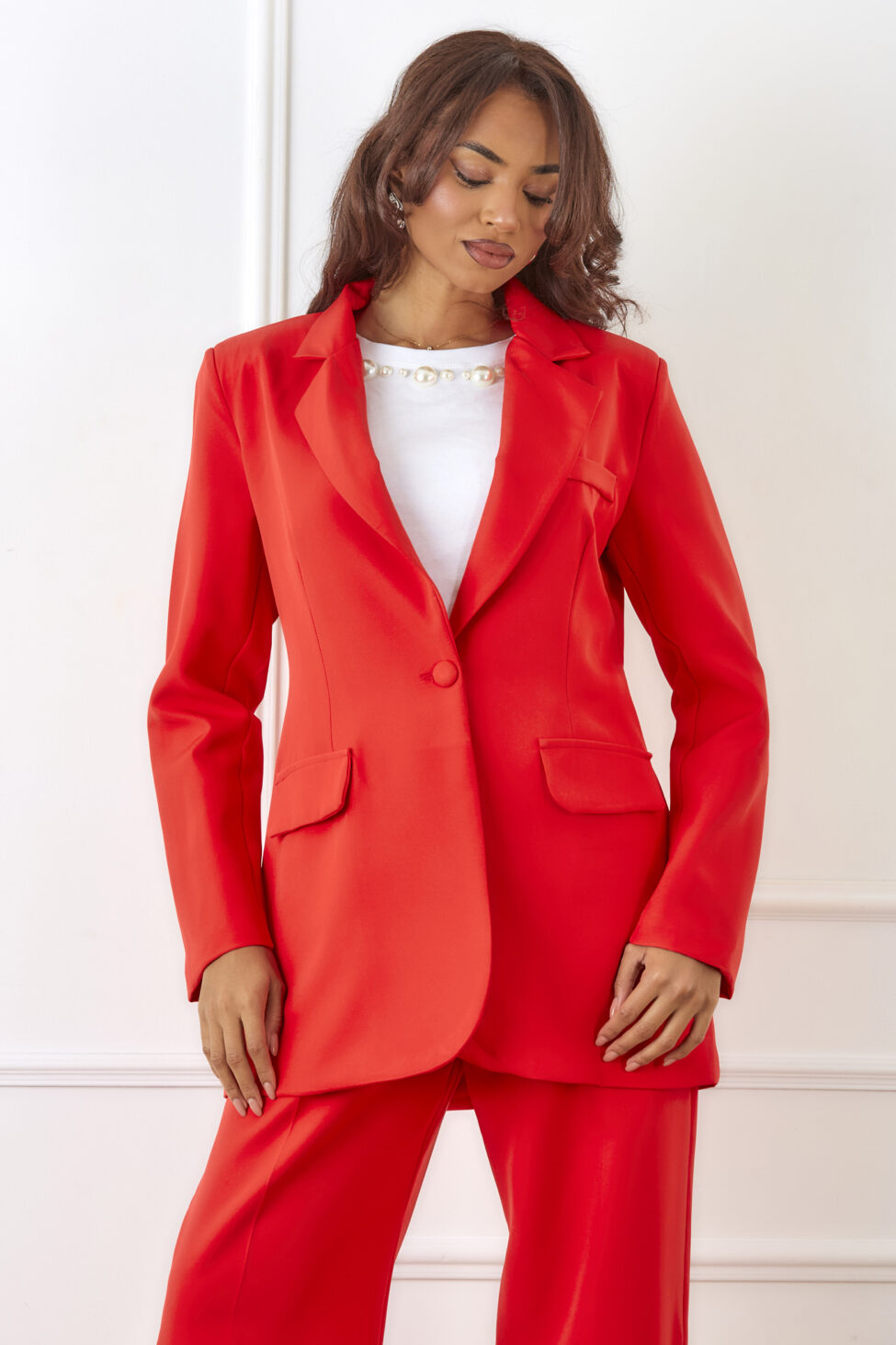 Anthony σετ σακάκι παντελόνι κόκκινο - Image 2