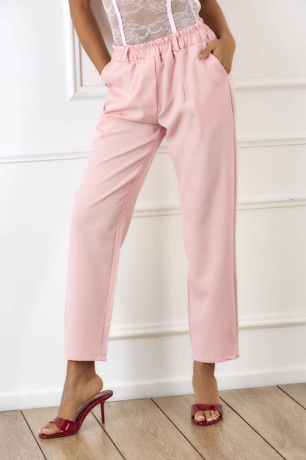 Aquilla σετ παντελόνι σακάκι ροζ - Image 3