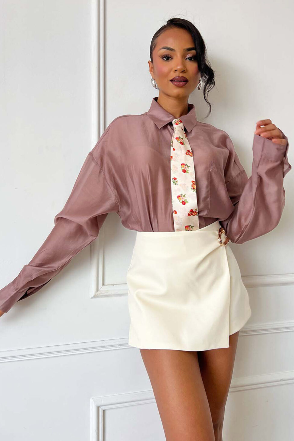 Arthur γραβάτα μπεζ - Image 3