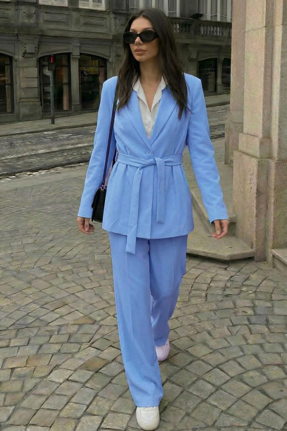 Berlin Σετ σακάκι παντελόνι σιελ - Image 2