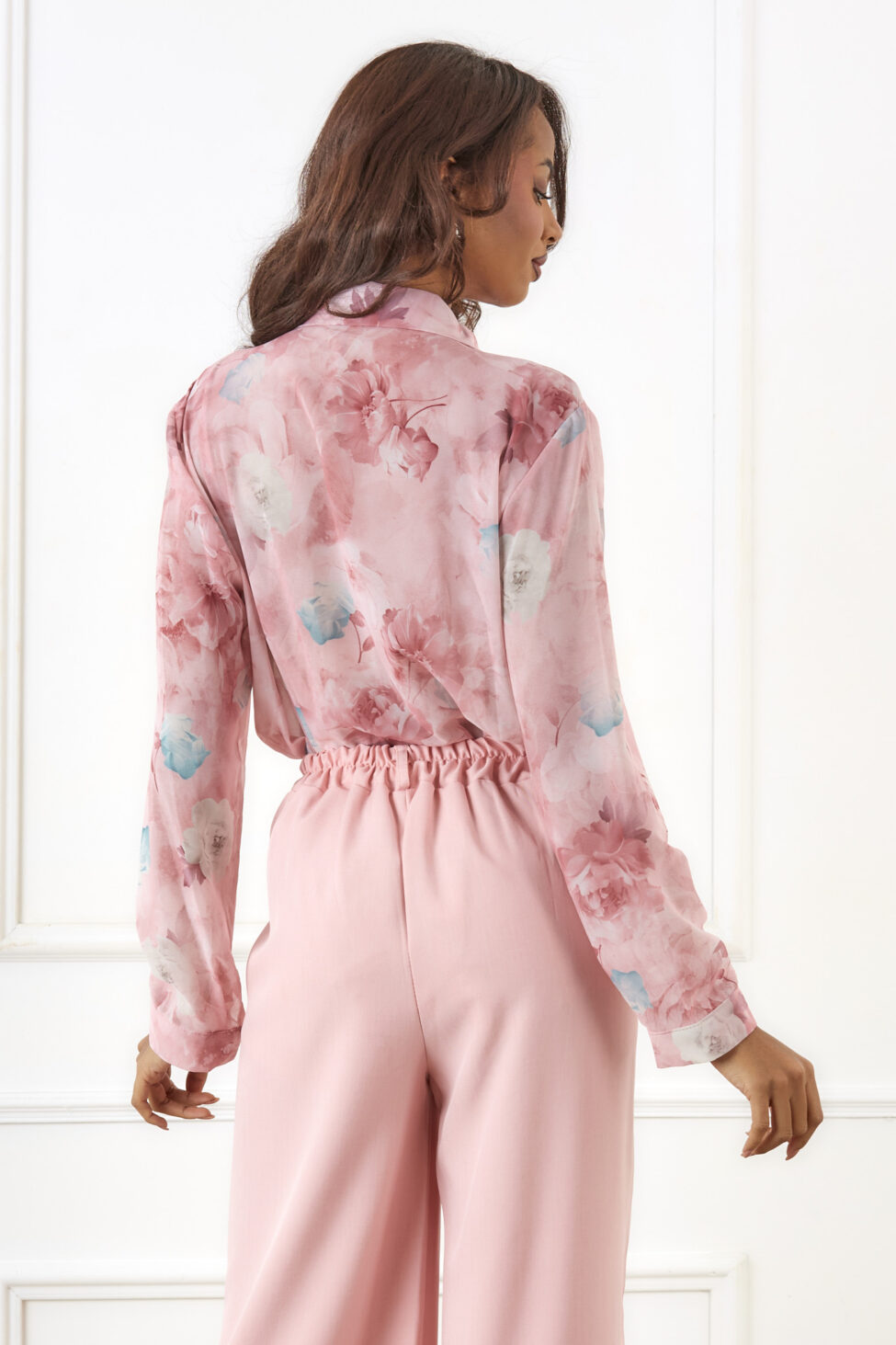 Brennan πουκάμισο ζορζέτα φλοράλ ροζ - Image 2