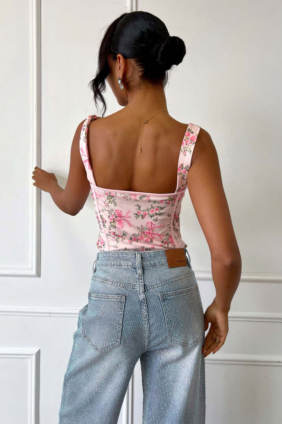 Bunny κορσές φλοράλ ροζ - Image 2